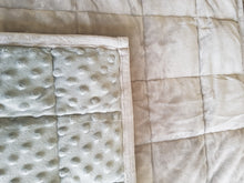 Load image into Gallery viewer, 2.2kg Grey Minky Weighted Lap Blanket