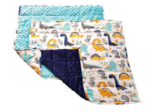 Load image into Gallery viewer, 1.3kg -2.2kg Dinosaur Weighted Lap Blankets