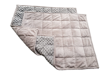 Load image into Gallery viewer, 2.2kg Grey Minky Weighted Lap Blanket